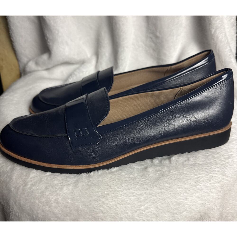 LifeStride Zee Slip On Loafers Comfort Flats Preppy Navy Blue Size 11 NWOT - Picture 5 of 7